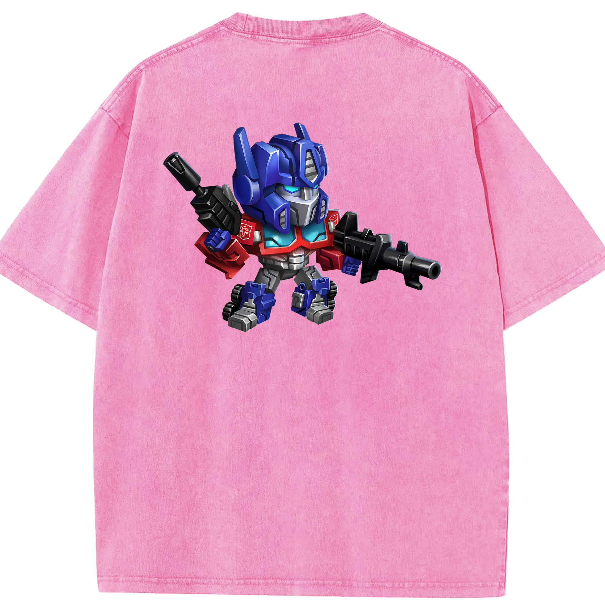 （画像用）  綿100% ヴィンテージ風 半袖Tシャツ（背面プリント）